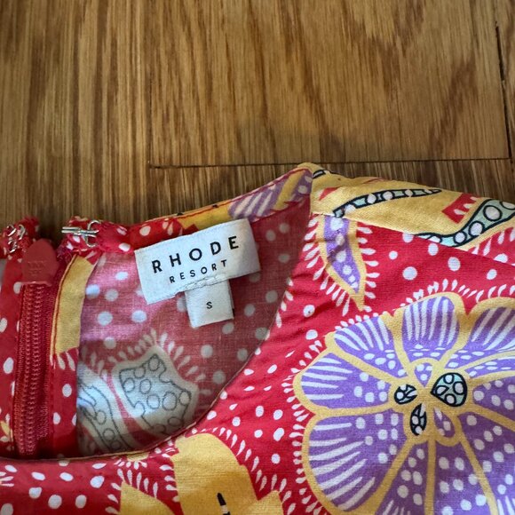 RHODE Athena Floral Midi Dress - Small - Picture 3 of 6